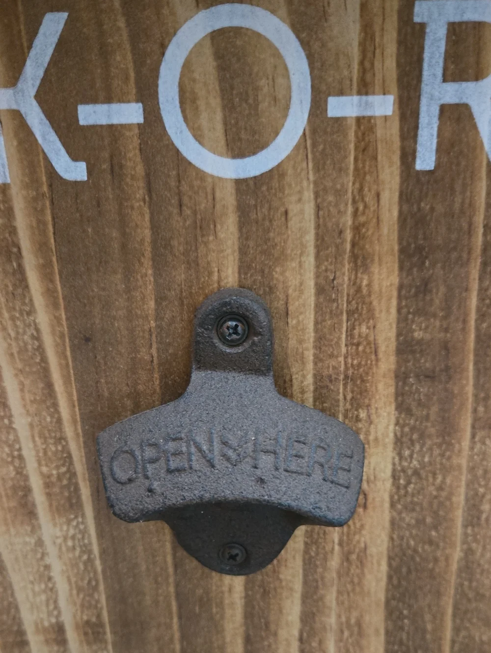 Drink-O-Rama Wooden Bottle Opener Game - Man Cave Game